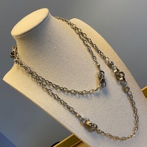 Silver, Sparkle & Snakeskin Chain Necklace